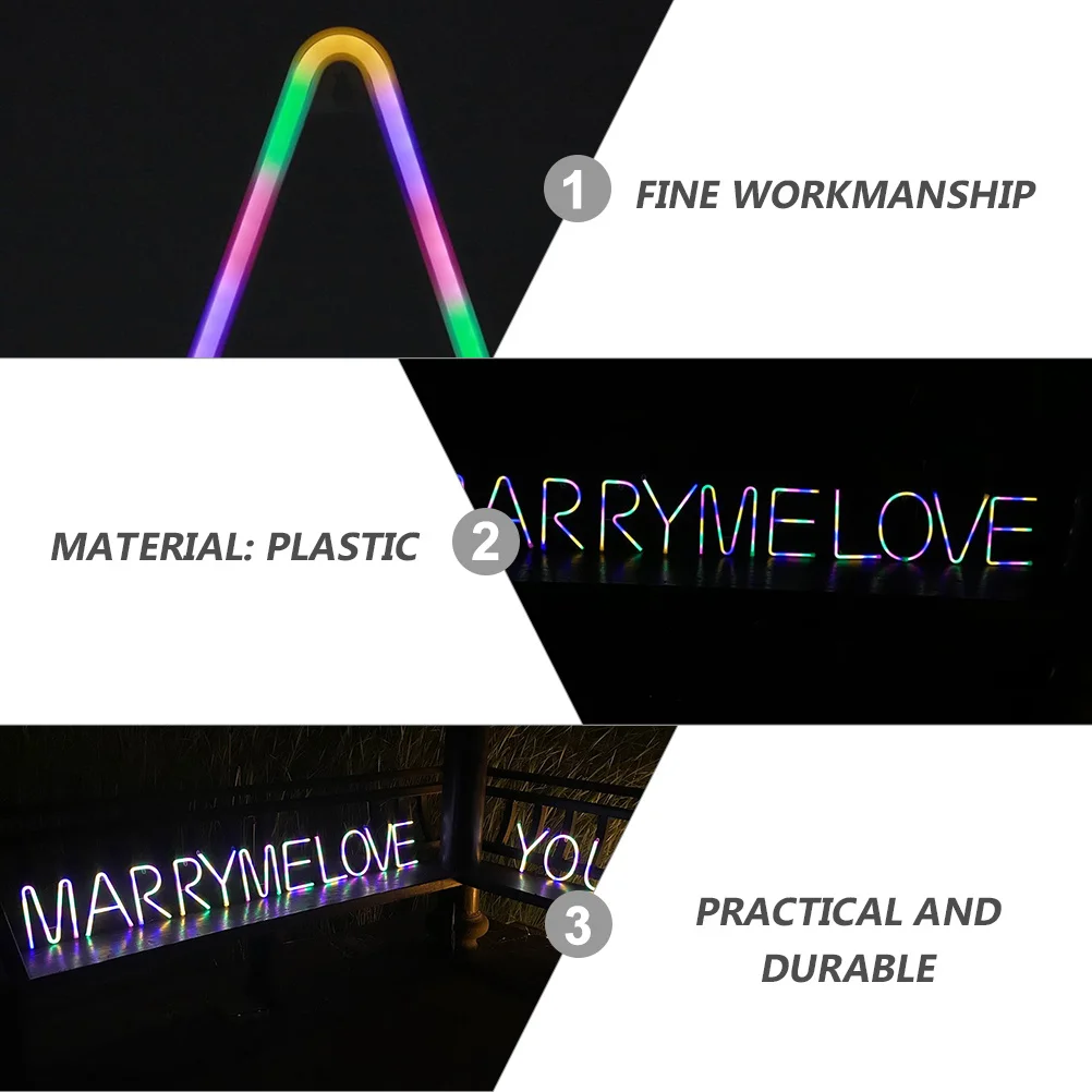

Creative English Letter Neon Sign LED Modeling Light Night Lamp High-Quality Material Durable Beautiful Festive Decor