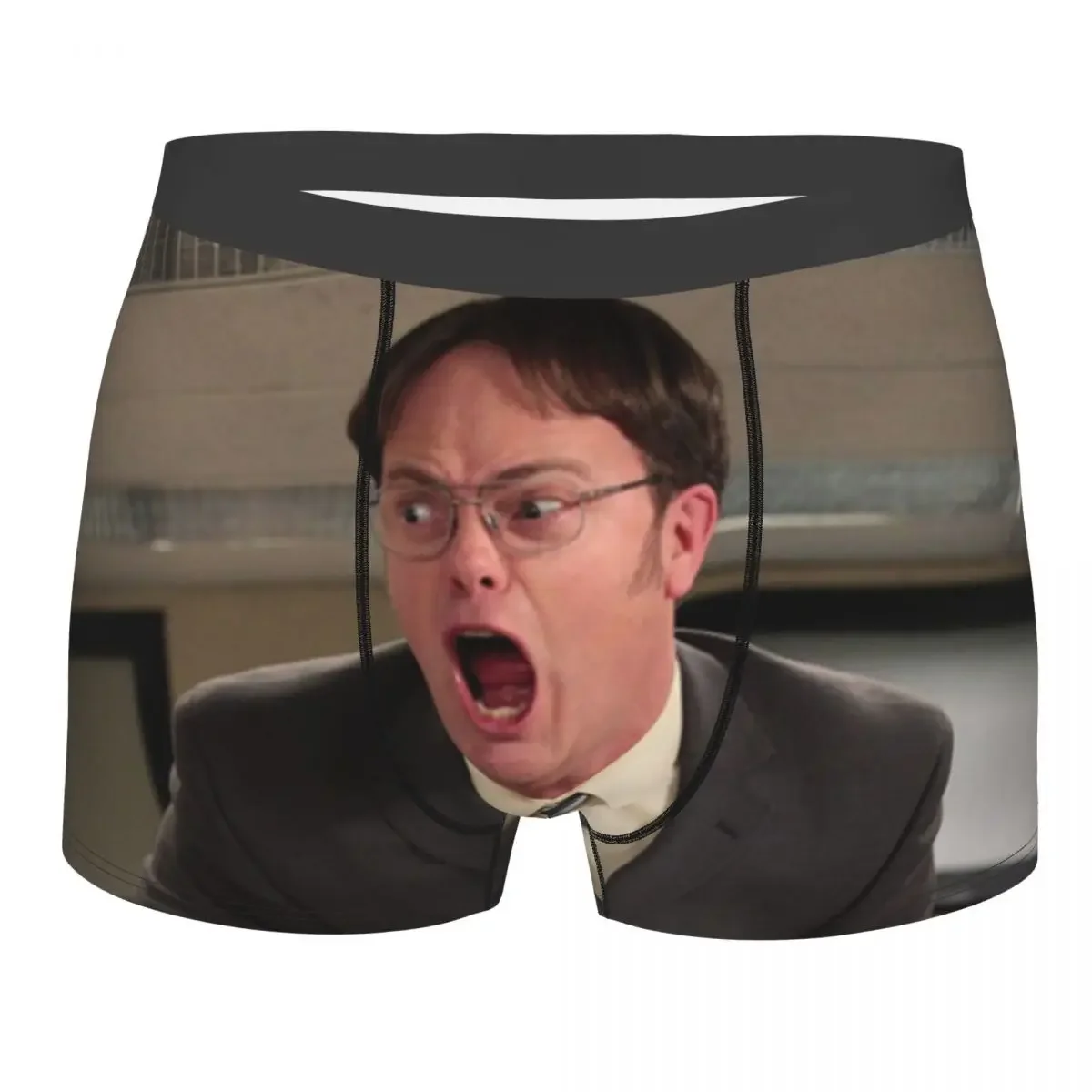 Dwight Schrute Michael Men Underwear The Office Boxer Briefs Shorts Panties Printed Breathable Underpants for Male S-XXL