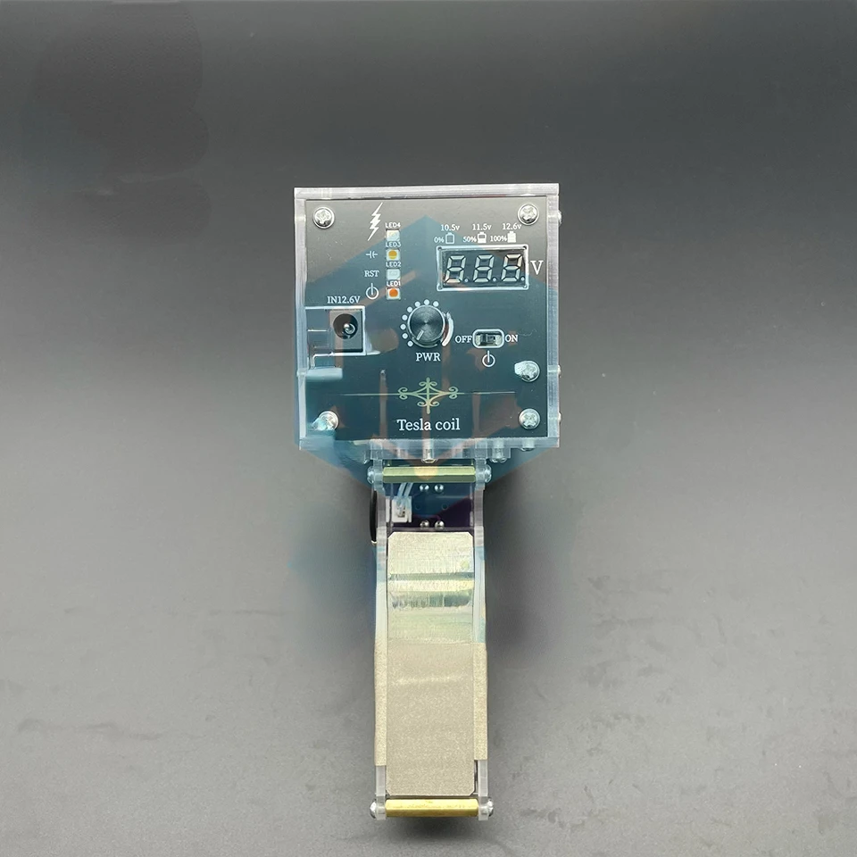 Elektrische Arc Wissenschaftliche Experiment Hohe Spannung Generator Tragbare Tesla Spule Handheld Künstliche Blitz Tesla Spule 13cm