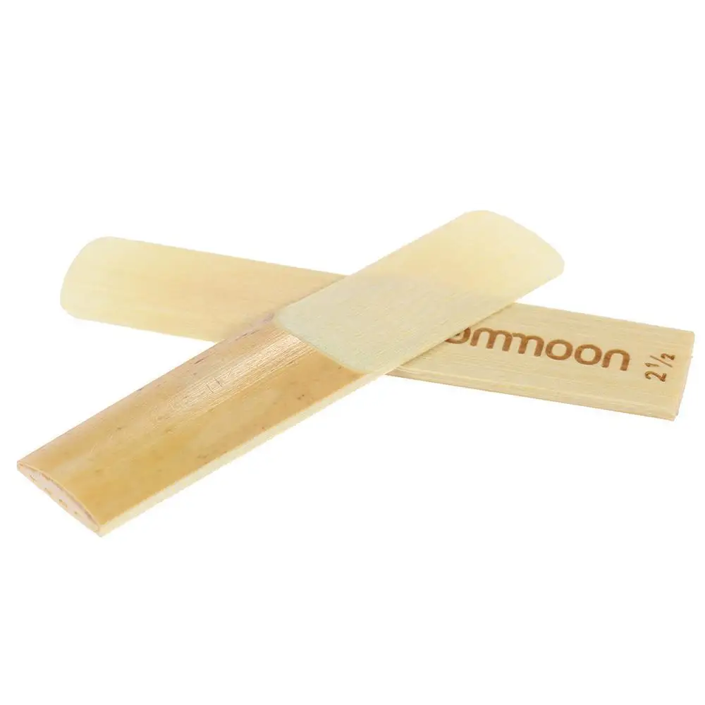 ammoon 10-pack Pieces Strength 2.5/3.0 Bamboo Reeds for Eb Alto Saxophone Sax Accessories