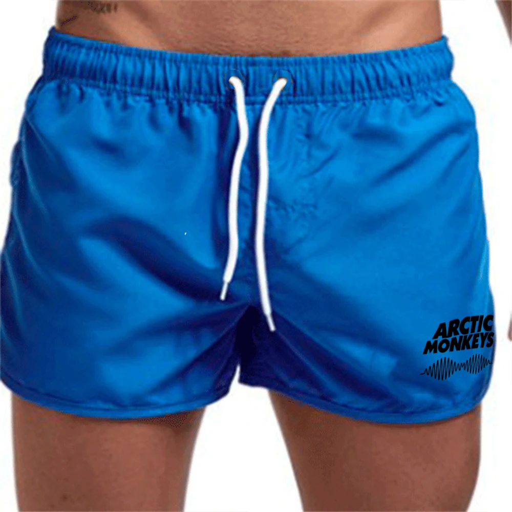 Drawstring Men Swim Trunks Swim Shorts Bathing Suit Quick Dry Board Shorts Breathable Summer Surfing Beach Shorts Sports Pants