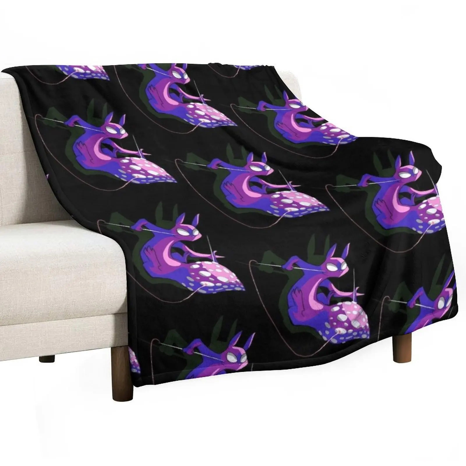 Rain World Downpour Slugcat Spearmaster Throw Blanket Winter beds Sofa valentine gift ideas Sofa Throw Giant Sofa Blankets