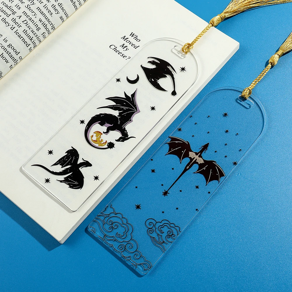 

Акриловая закладка «Червертое крыло дракона», крутой маркер для книги дракона, акриловые маркеры страниц, фантастические канцелярские принадлежности, подарки на день рождения, Рождество