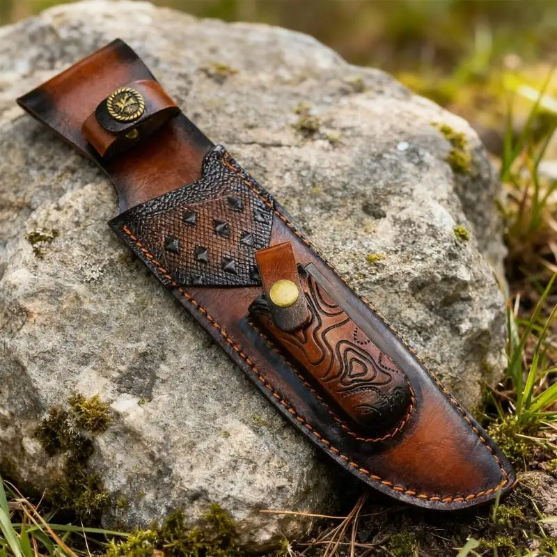 Profession Leather Cutter Sheath Cutter Cover For Outdoor Camping Ergonomic Designs Moisture Resistant Protective Case 69HD