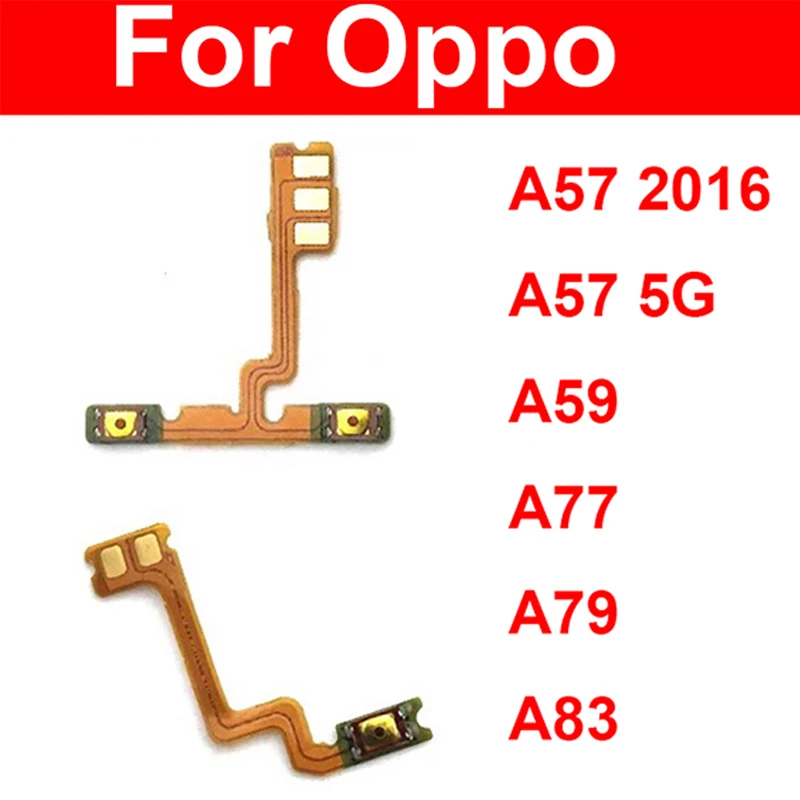 Volume Power Flex Cable For Oppo A59 A77 A79 A83 A57 2016 4G 5G On OFF Power Voulme Side Keys Buttons Switch Flex Cable