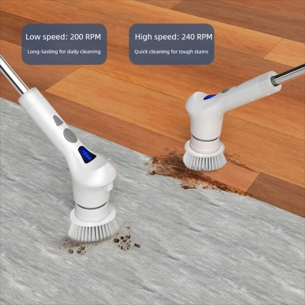 

Buy 1 take 9 Electric Cleaning Brush LED Multi-functional Electric Spin Scrubber Handheld Cordless Cordless Cleaning Brush
