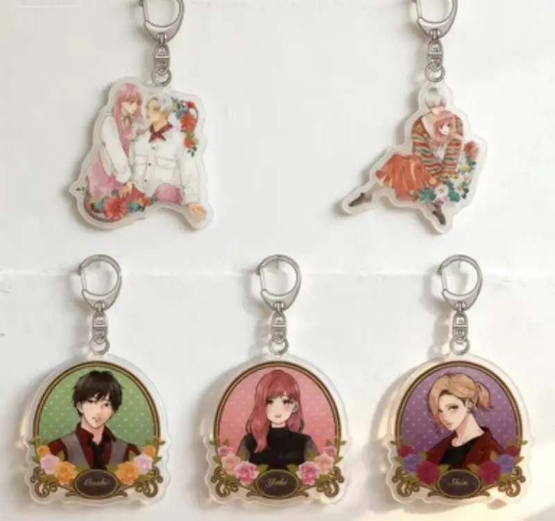 Ein Zeichen der Zuneigung Sasaki Yuki Etsunori Paar-Anhänger Geschenk für Freund Freundin Anime HD Acryl Schlüsselanhänger Geschenk