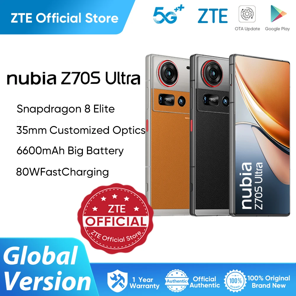 Nubia Z70S Ultra Photographer Edition 5G Smartphone Snapdragon 8 Elite 6.85
