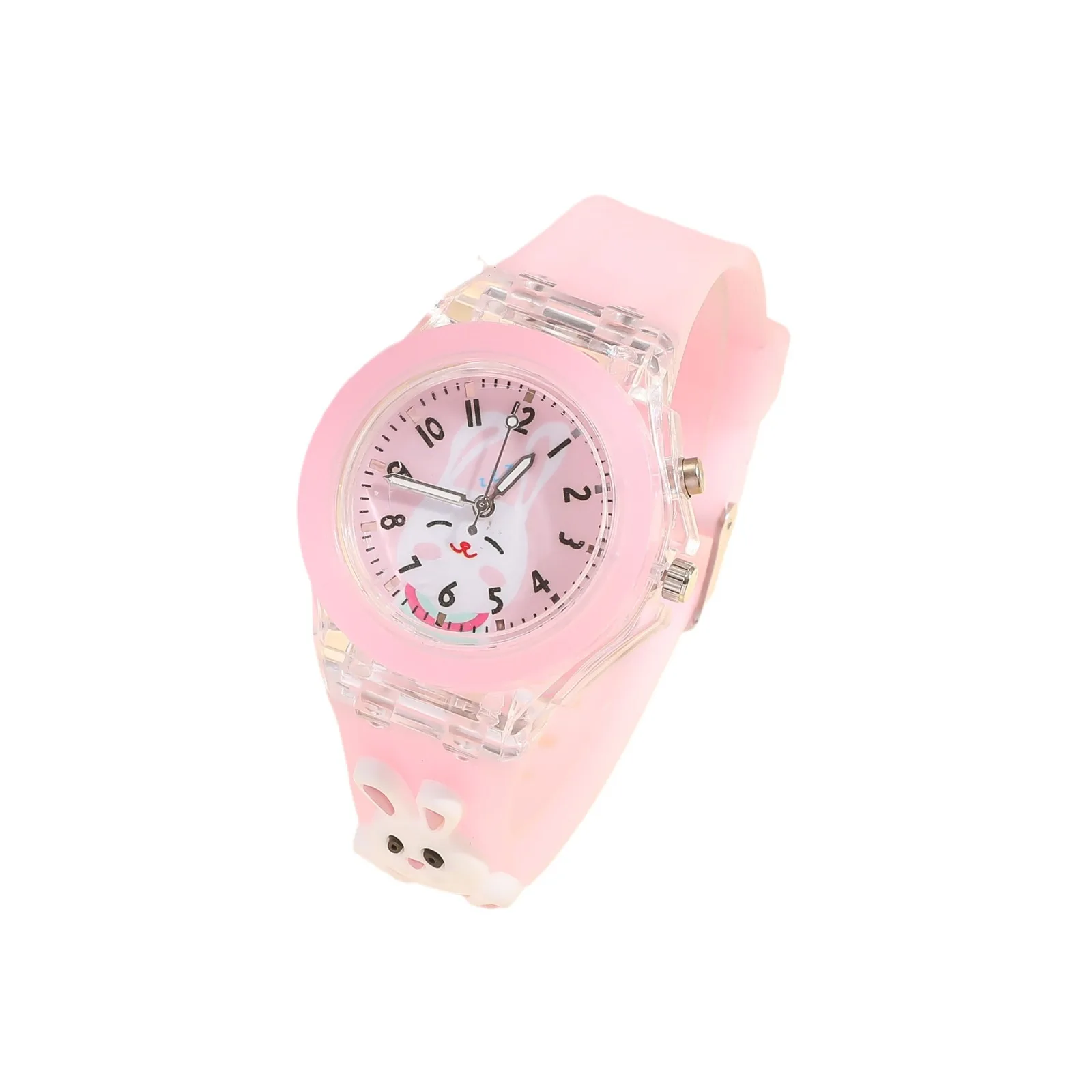 Montre électronique en silicone avec motif lapin Shoous pour enfants, montre de dessin animé mignon, bracelet lapins, nouveau