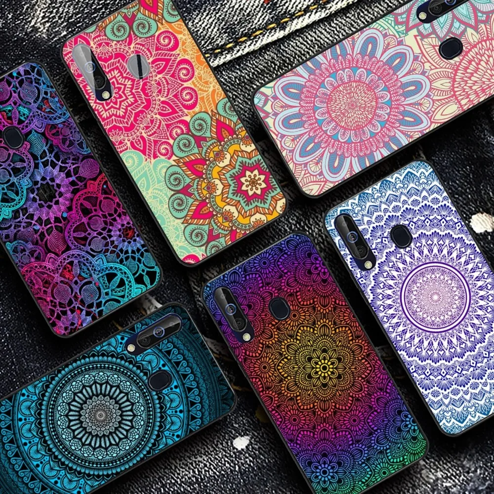 

Colorful Mandala Flower Phone Case For Samsung A 10 11 12 13 20 21 22 30 31 32 40 51 52 53 70 71 72 73 91 13 Shell