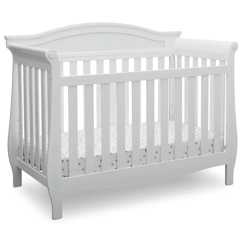 

Lancaster 4-in-1 Convertible Baby Crib, Bianca White