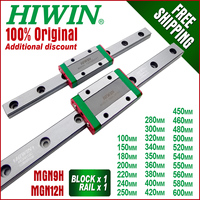 MGN9C MGN12C MGN15C MGN9H MGN12H MGN15H 3D Printer part  200 350 400 500  Original Hiwin mini Linear guide block carriage
