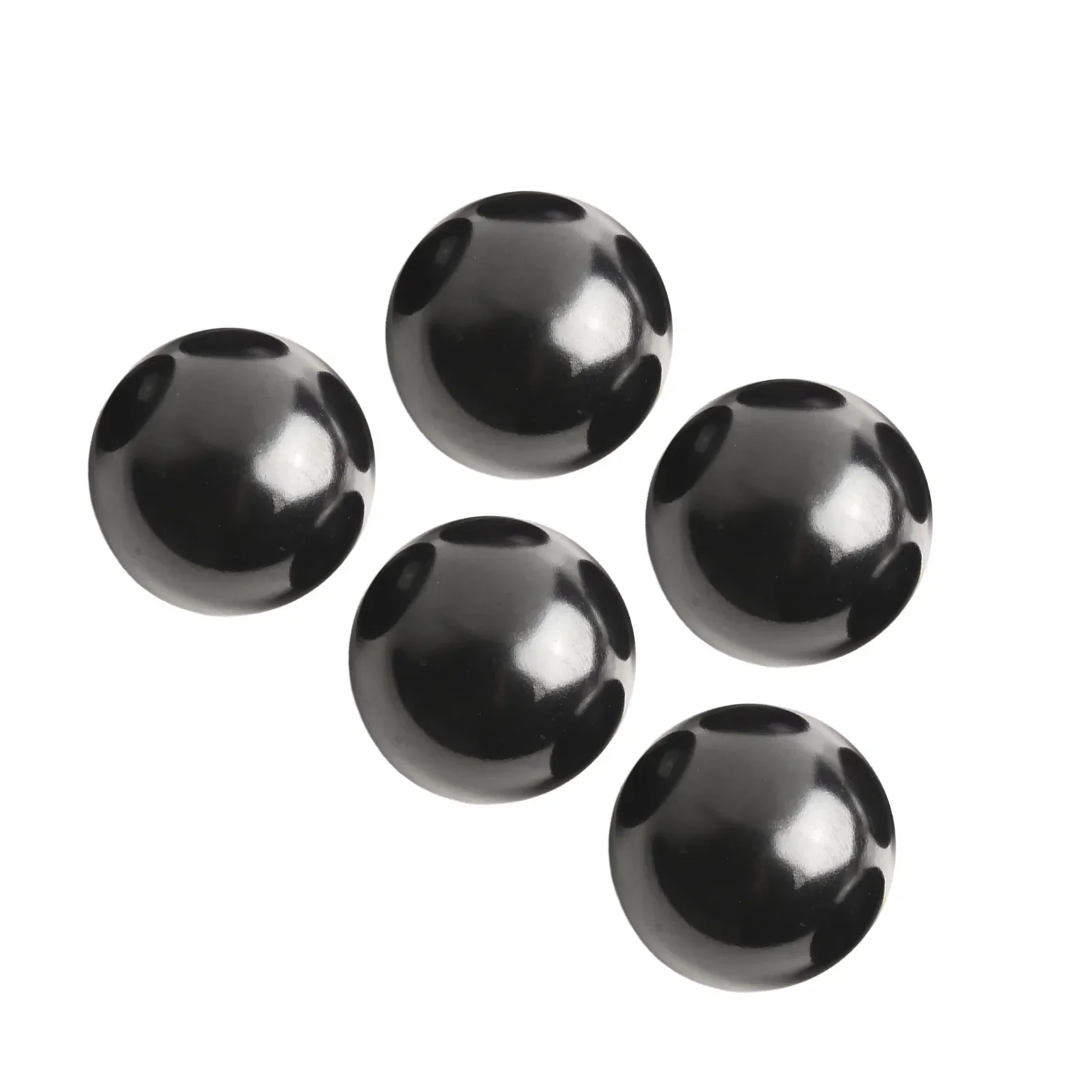 Set of 5 Black Bakelite Balls Designed as Replacement Parts for Machine Tools & Equipment Use Model M5681012 Available Now