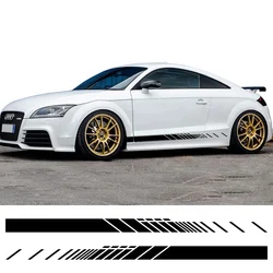 Car Vinyl Decals Side Door Sticker Stripes Exterior Decor Auto Accessories For Audi TT 8N MK1 MK2 8J Coupe MK3 8S Roadster TFSI