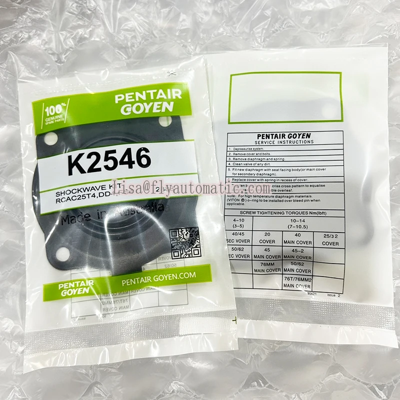 عدة غشاء antiurto GOYEN K2546 لكل valvola a impulsi RCAC25T4 RCAC25ST4 RCAC25DD4 غشاء RCAC25FS4