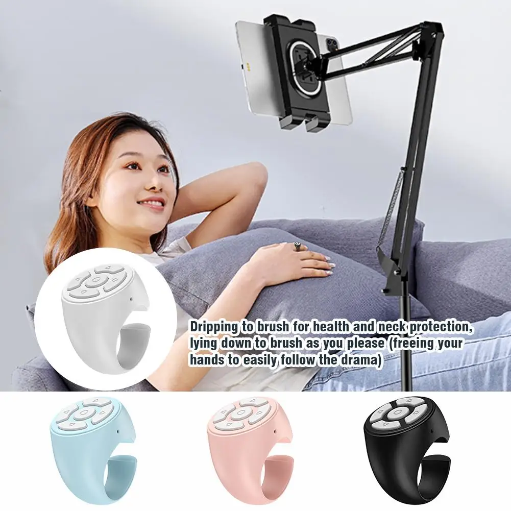 Wireless Fingertip Remote Control Ring Blue Tooth Scroller Page Turner Clicker For Mobile Phone Selfie Button Mobile Controller
