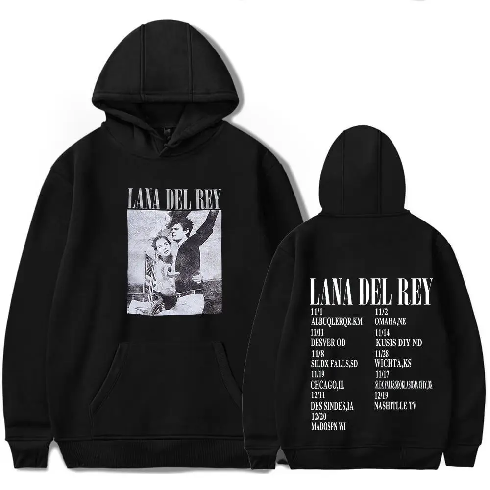 

Lana Del Rey Norman Rockwell Tour Merch Hoodies Unisex Hooded Sweatshirt Casual Clothing