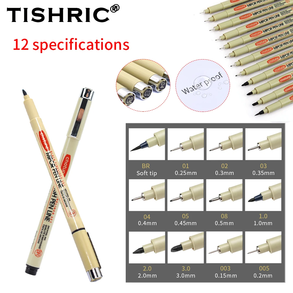 

TISHRIC Fountain Pen Set, Ultra Fine Nib Sketch Pen, Waterproof Sketch Pen, School Drawing Art Supplies, Office Stationery
