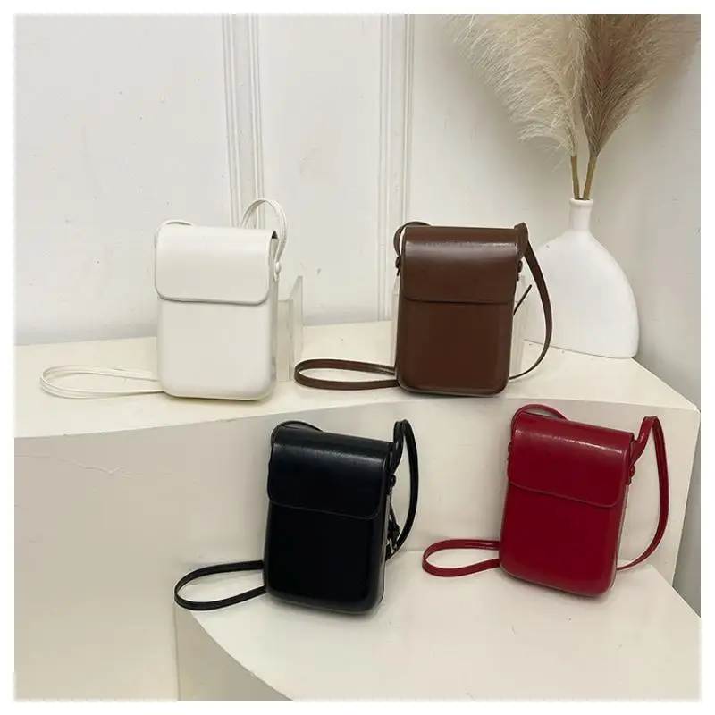Womens Lightweight Vertical Phone Bag Crossbody Style Small Simple Shoulder Purse Ideal for Travel