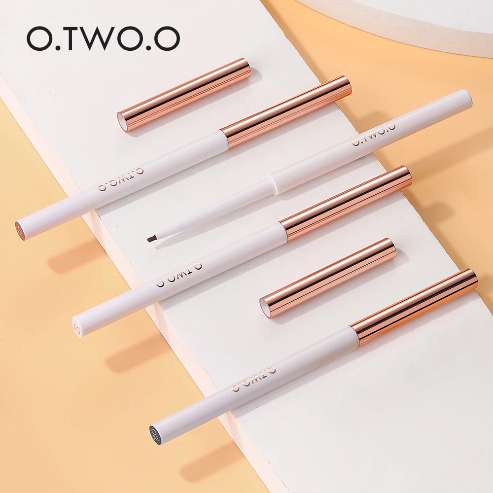 O.TWO.O 1.0MM Fijne Eyeliner Gel Pen Wit Bruin Glad Waterdicht Eyeliner Potlood Gemakkelijk te tekenen Langdurige Ogen Cosmetica