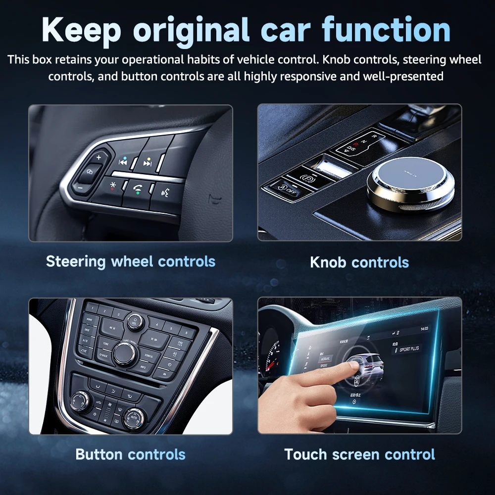 جديد لاسلكي CarPlay Android محول السيارات السلكية إلى اللاسلكية 2 في 1 سيارة صغيرة Ai صندوق التوصيل والتشغيل ينطبق على تحويل الأصلي