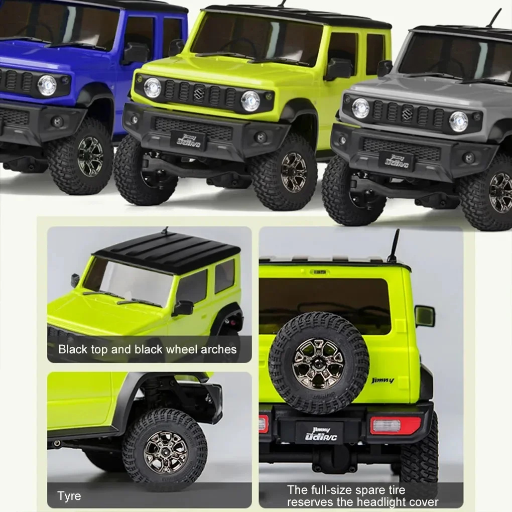 UCX2402 1:18 4WD RC Off-Road Truck - 2.4Ghz Remote, 7.4V High-Speed w/ Lights