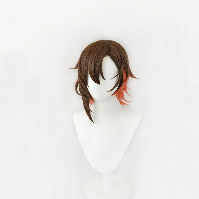 Yakumo Cosplay Wig Game Nu: Carnival Yakumo Short Gradient Heat Resistant Synthetic Hair Halloween Party Anime Wigs Wig Cap