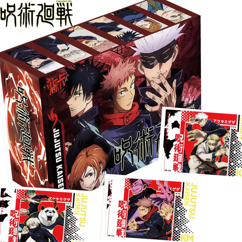Cartes à collectionner Jujutsu Kaisen Millennium Miracle Collector Edition, illustrations de personnages populaires, cartes rares en métal creux, cadeau pour les fans d'anime