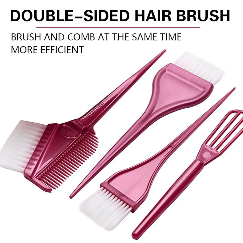 Professional Salon Hair Color Set Hairdresser Tint Coloring Mixing Bowl Comb Brush Barbershop Tint Hair Accessories Supplies