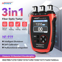 NOYAFA 3 in 1 Optical Power Meter Fiber Optic Tester Stable Light Source REF Visual Fault Locator Light Attenuation Measurement