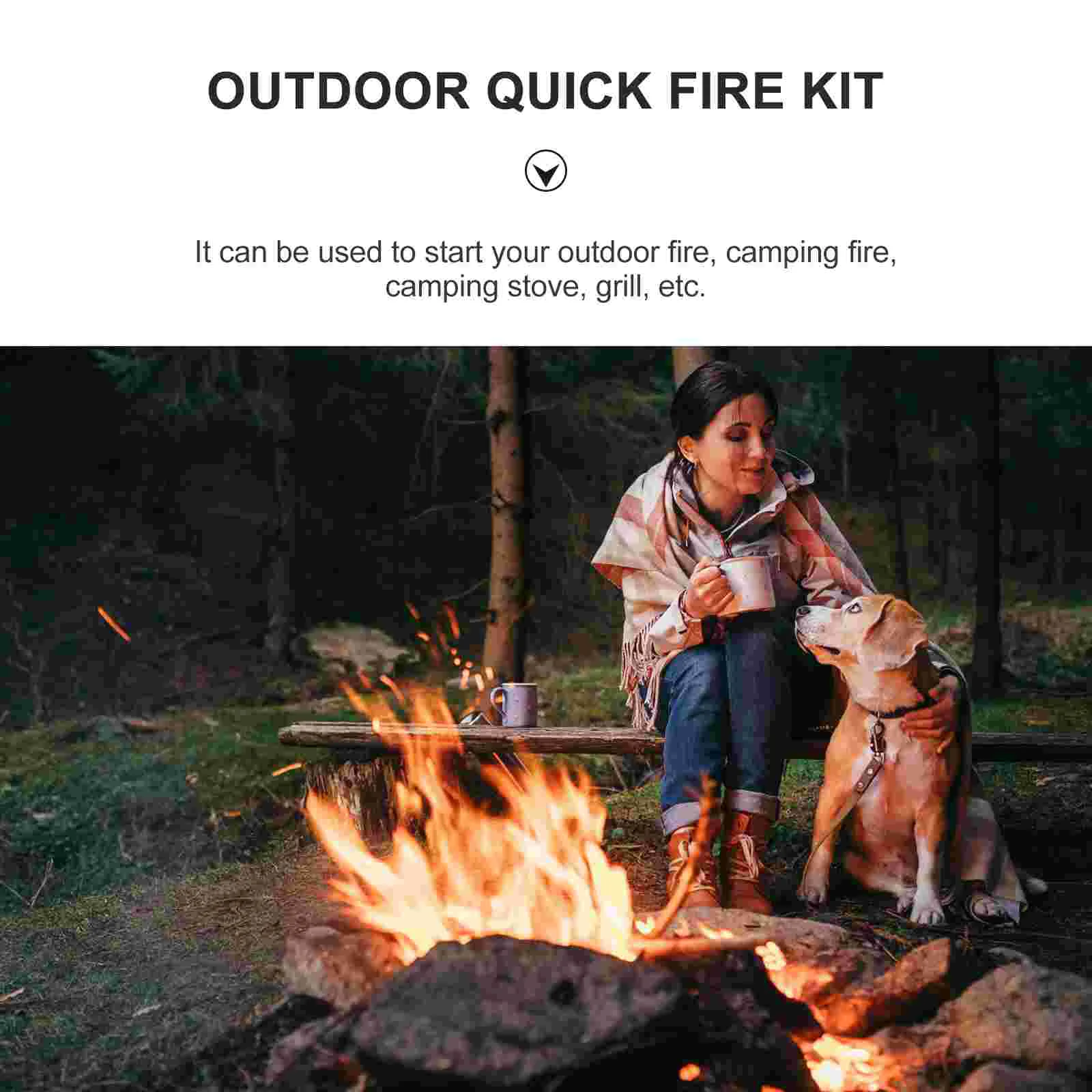 Fire Strip Camping Survival Starter Wooden Outdoor Quick Kit Firestikck Burner Supplies Lighters Eco Sticks