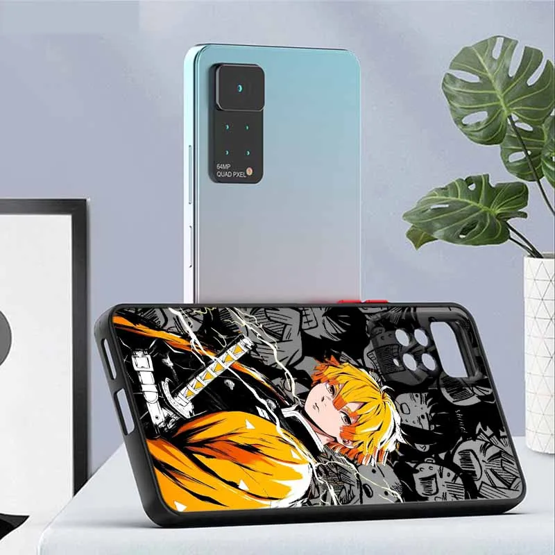 شيطان القاتل أنيمي لطيف ل Xiaomi Redmi ملاحظة 14 13 12S 12 توربو 11T 11E 11S 10S 10 برو زائد ماكس متجمد جراب هاتف #2