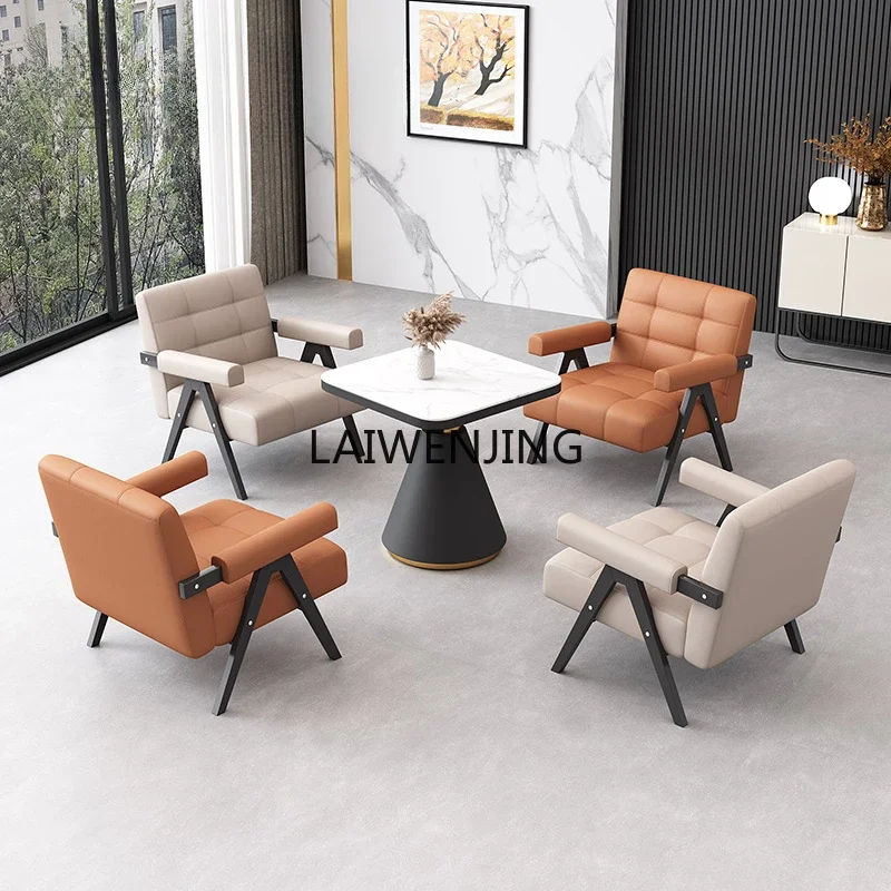 

SGF Modern Sales Office Small Round Table Negotiation Table 4 Chairs Reception Negotiation Table and Chair