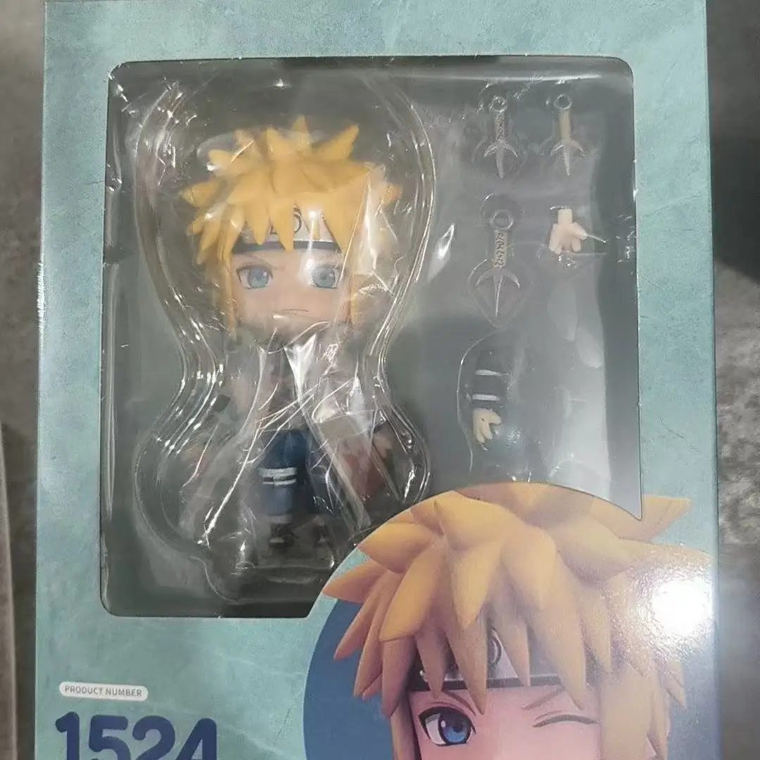 

Anime NARUTO Namikaze Minato Q Version joint mobility Action Figure PVC Model Toys Desk Decor Collectible Gifts boxed