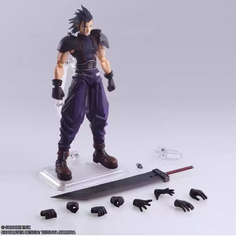 

In Stock Original SE ENIX BRING ARTS FF7 Zack Fair Action Figures Anime Model Toys Collectible