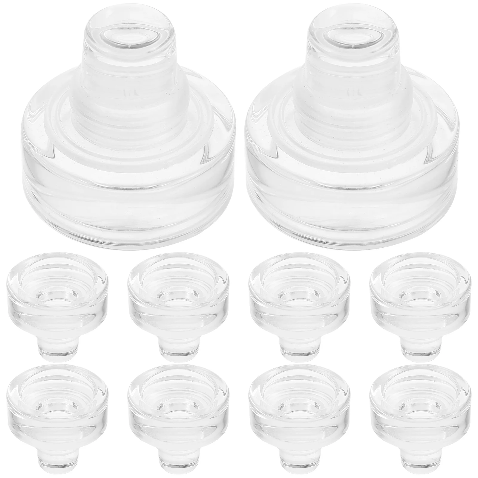 

10 Pcs Cork Sealer Machine Stopper Beverage Bottle Plug Beer DIY Crafts Silica Glass Plugs Bulk