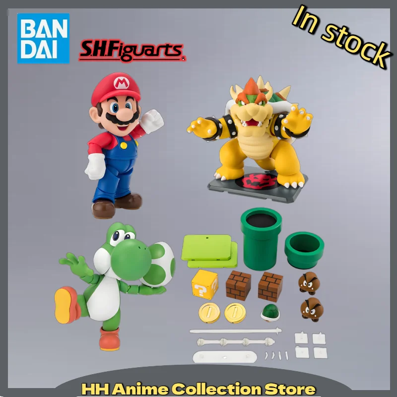 

В наличии: Набор фигурок Bandai S.H.Figuarts SUPER MARIO (Марио, Луиджи, Баузер, Йоши) — новейшая версия, оригинальные игрушки-подарки