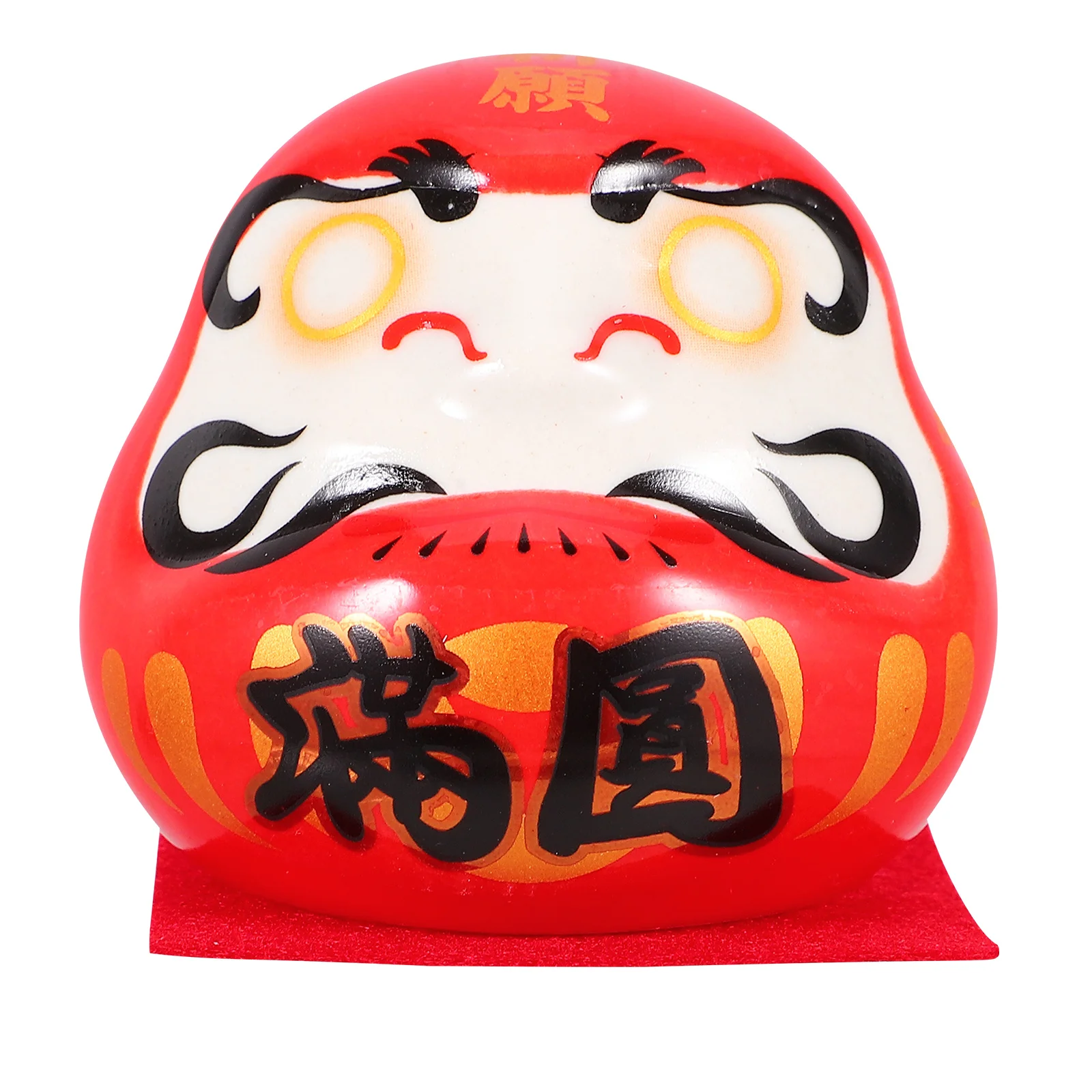 

Ceramic Ornament Small Japanese Luck and Wealth Charm Car Dashboard Miniature Decoration for Home Office Desktop Decor