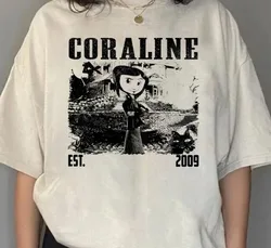 Vintage Coraline Movie T-Shirt, Halloween Movie, Gift For Fans S-5Xl