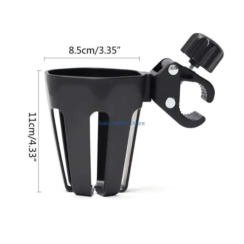 Y4UD Multifunctional Baby Stroller Cup Holder for Most Pram Pushchair Carriage Armrest Mount Water Bottle Organizers Rack