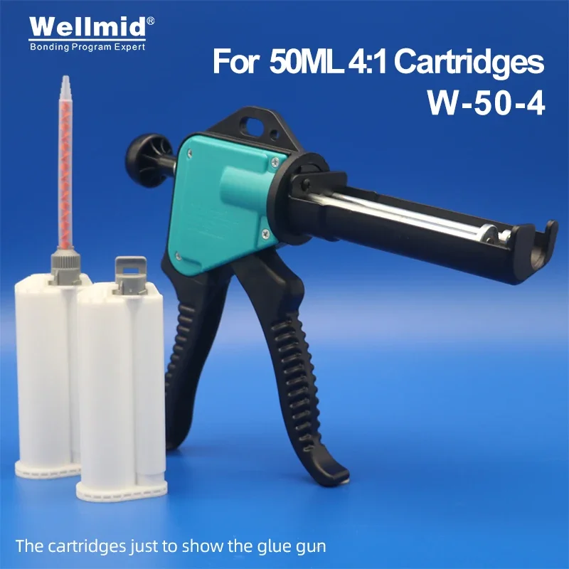 Pistolet manuel à cartouche AB 50ML 4:1, pour colle ab, pistolet à très longue durée de vie, distributeur de distribution de mélange, tige de poussée loctite, pistolet à colle ARALDITE