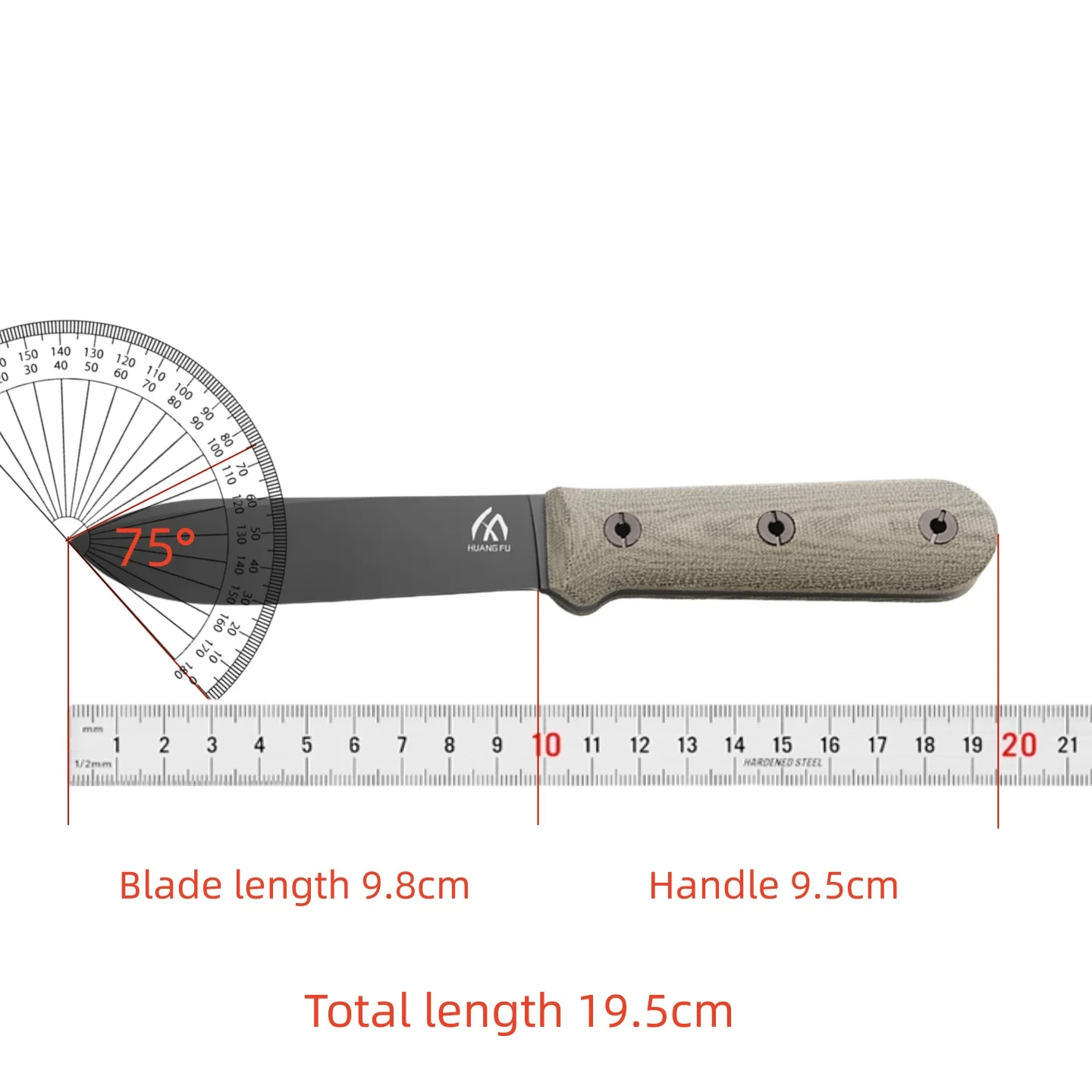 High Quality Steel Fixed Blade Outdoor Knife Small Size for Wilderness Hiking Camping Essential Tool - view 6