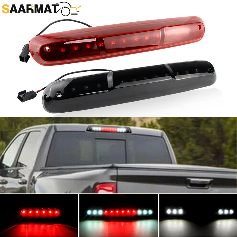 

Smoke Black/RedLED Third Brake Light For GMC Sierra Smoke shell For Chevy Silverado 1500 2500 3500 1999-2006 25890530 531067