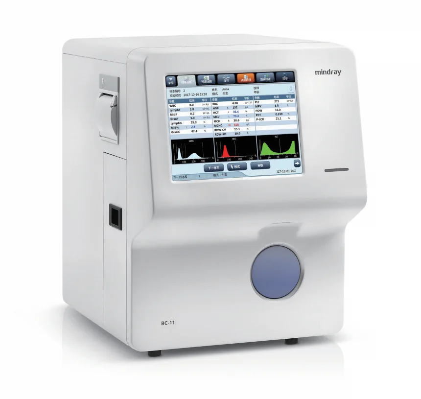 BC11 Клинический полностью автоматический гематологический Mindray 3-компонентный лабораторный анализатор крови Машина Счетчик клеток Гематологический анализатор