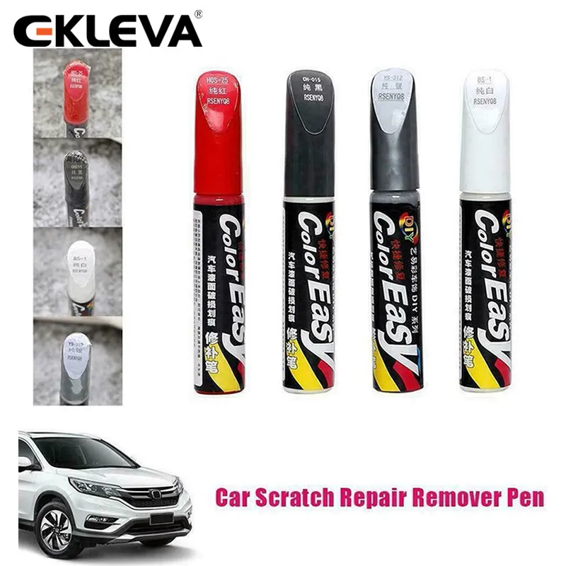 

EKLEVA 1 pcs Car Scratch Repair Fix it Pro Auto Care Scratch Remover Maintenance Paint Care Auto Paint Pen Professional 4 Colors