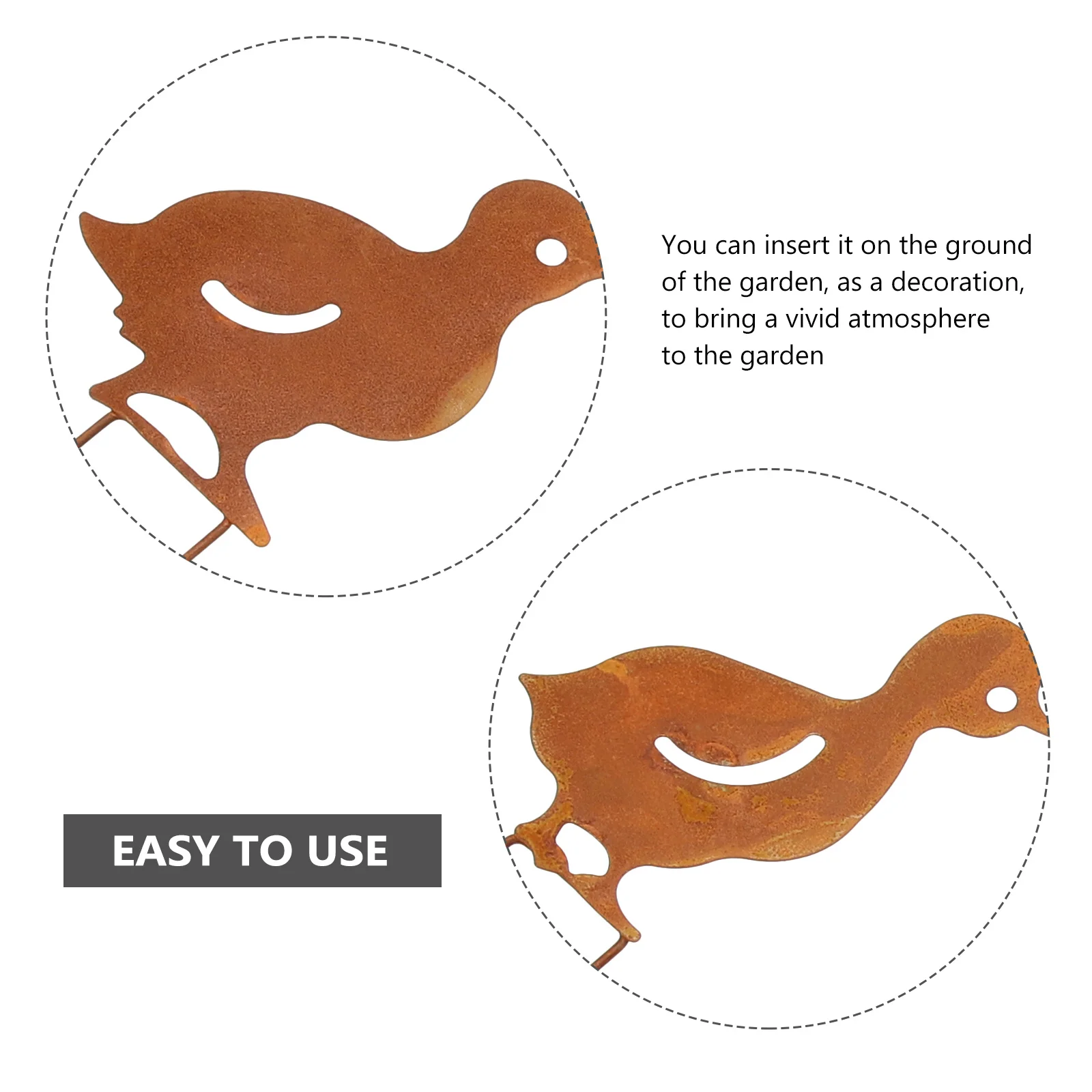 

1Set Metal Garden Duck Yard Stake Decorative Outdoor Lawn Ornament Realistic Garden Sign Outdoor Courtyard Decoration Art