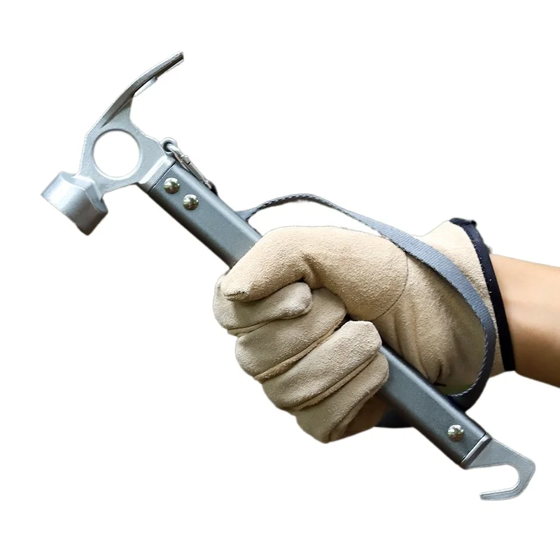 

Stainless Steel Multifunctional Hammer Practical Hardware Tool for Ground Nail Installation Daily Repair Use