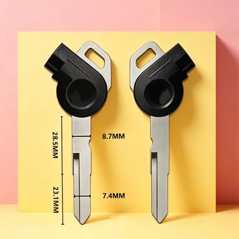 Blank Key Motorcycle Magnetic Keys Left Right Groove Compatible with YAMAHA NMAX155 Jinzhan 125 Aurora Third Generation Lh125T-C