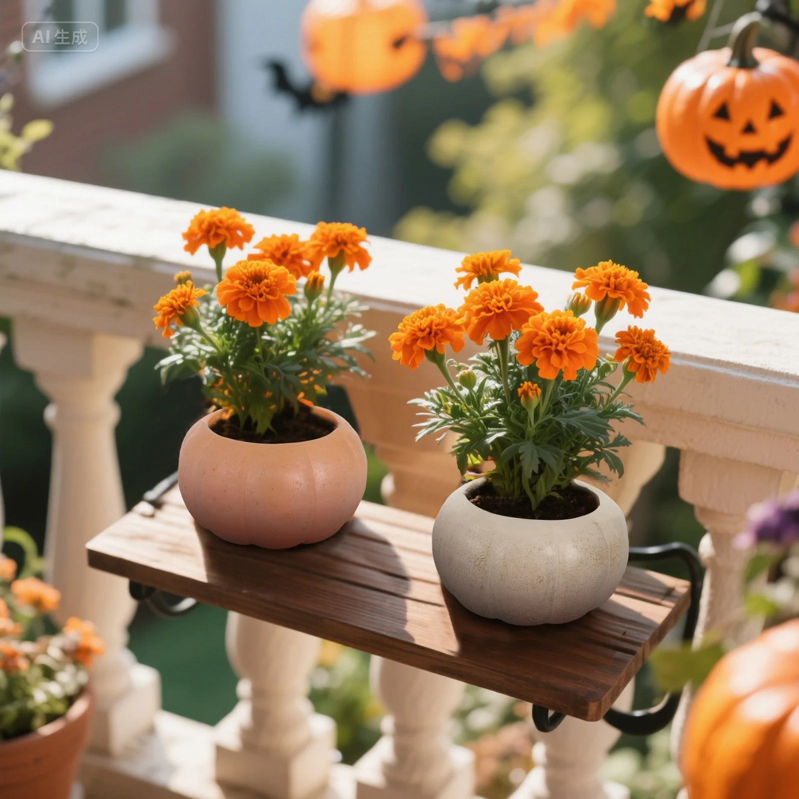 

2025 Halloween Pumpkins Decorations Scene Arrangement Flower Pots Garden Decoration Holiday Party Props For Haunted House Pots