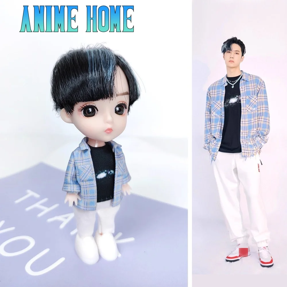 

Фигурка Идол Звезда Ван Ибо 12 см, фигурка куклы, игрушечная модель, орнамент, одежда для косплея, оригинальный подарок на день рождения, милый милый